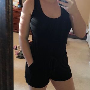 Aerie black halter romper